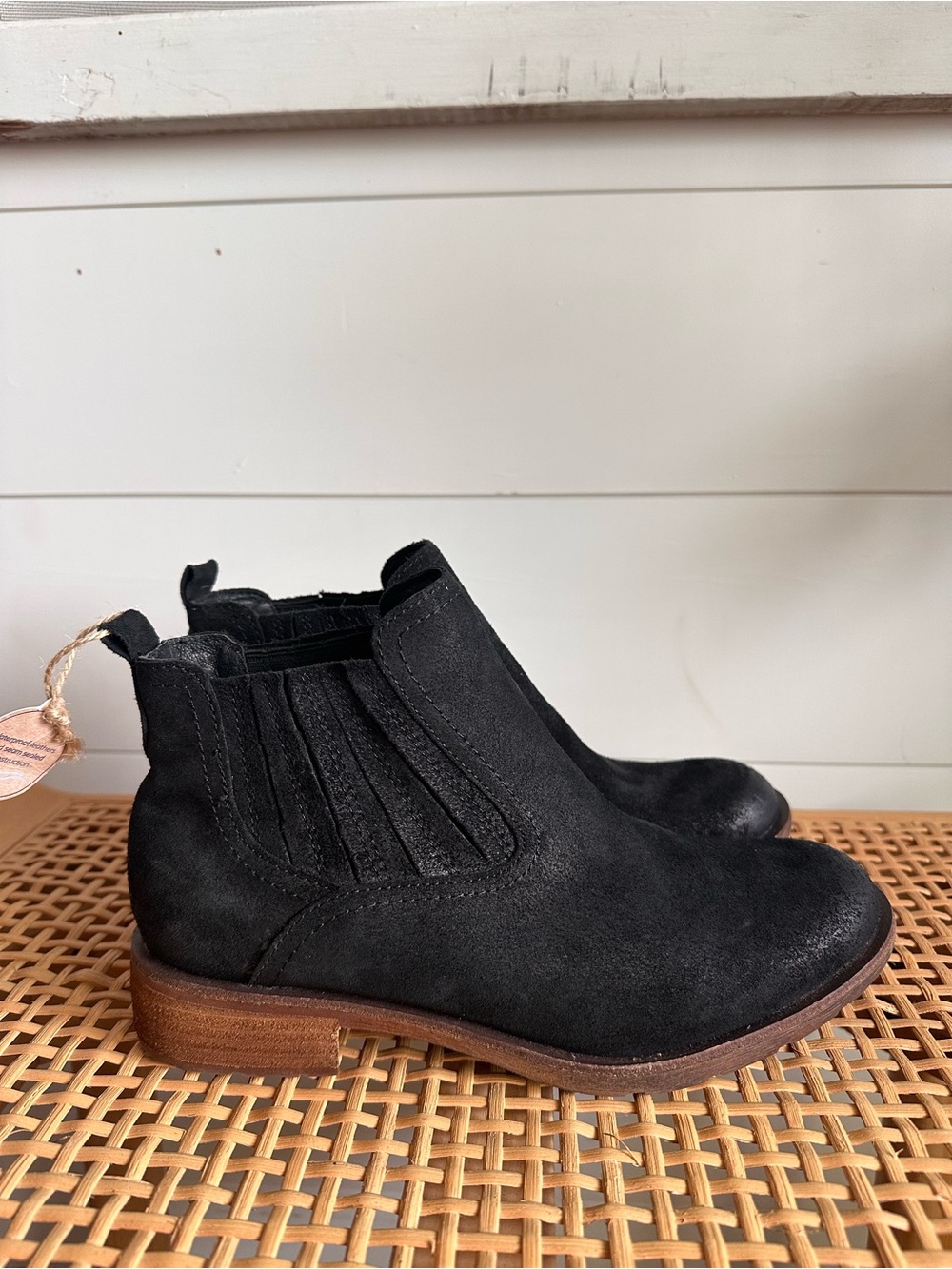 Sofft Waterproof Black Leather Chelsea Ankle Boots